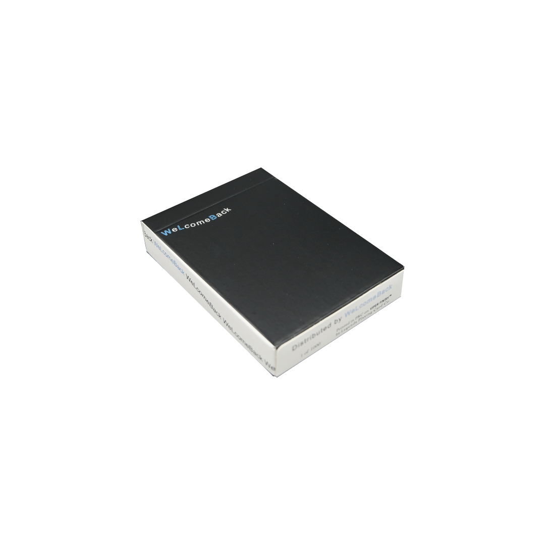 WeLcome Back Playing Cards Black