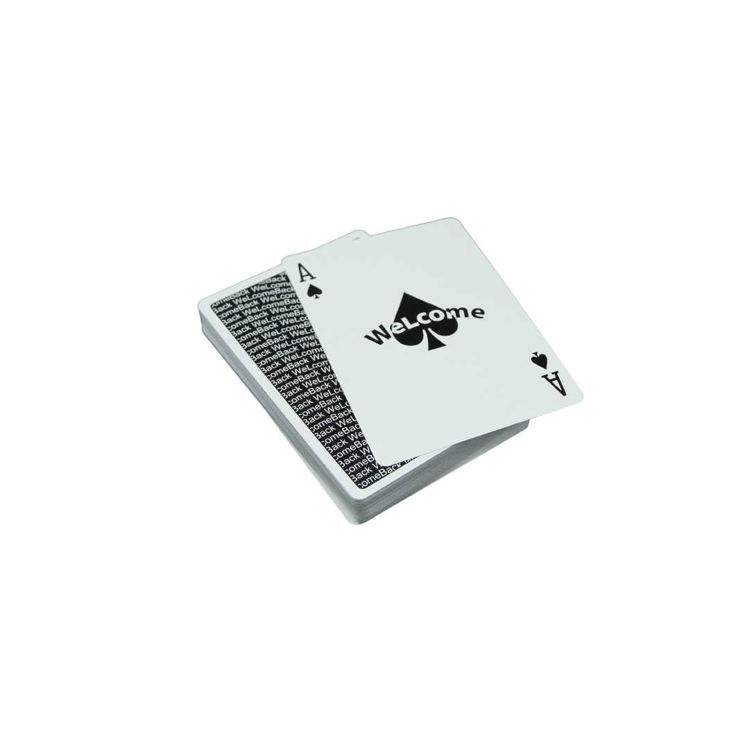 WeLcome Back Playing Cards Black