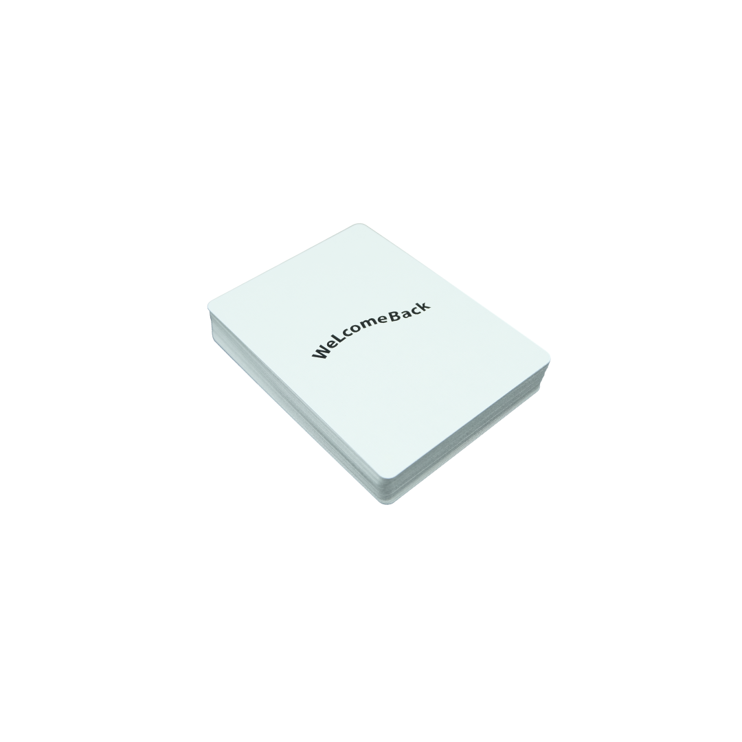 WeLcome Back Playing Cards White